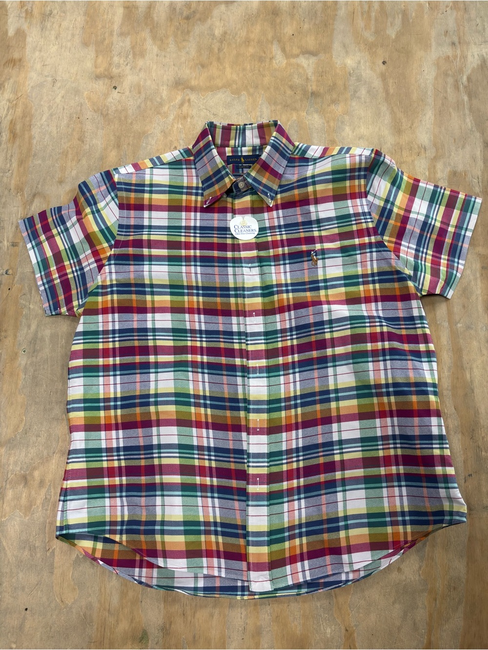 Ralph Lauren Multicolor Plaid Short-Sleeve Button-Down Shirt
